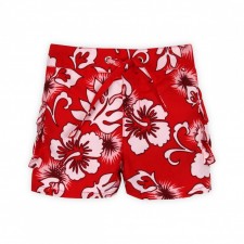 Swimwear red Hawaï flower