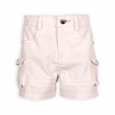 Short baby boy off white cotton