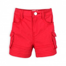 Short baby boy red cotton
