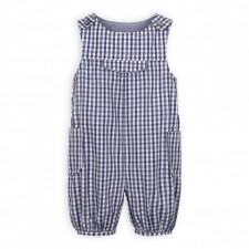 Jumpsuit grey and blue checked