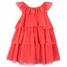 Dress pink coral spot