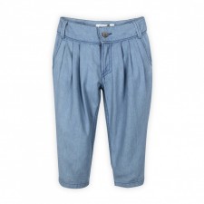 Short pant light denim cotton