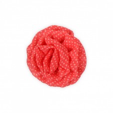 Flower hairclip pink coral spot