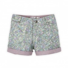 Short big purple and green flower