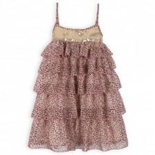 Dress pink leopard print