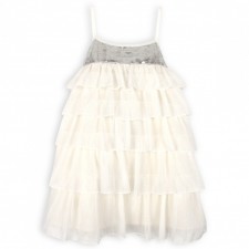 Dress off white veil