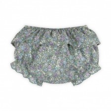Baby panties big purple and green flower