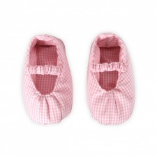 Slippers pink checks