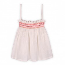 Top off white cotton