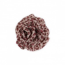 Flower hairclip pink leopard print