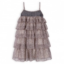 Dress Blue leopard print