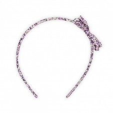 Hair band little purple and pink flower