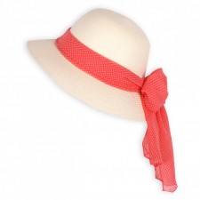 Kid cap pink coral spot