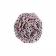 Flower hairclip little pink and turquoise flower