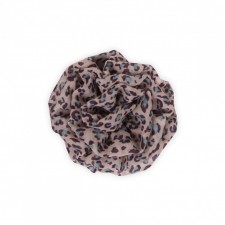 Flower hairclip bleu leopard print