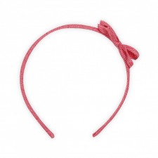 Hair band small light blue checked