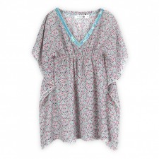 Tunic little turquoise flower