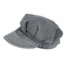 Kid cap denim strip cotton