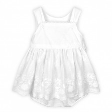 2 in 1 dress bb white embroidered cotton