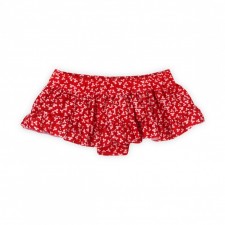 Panties swimwear red flower lycra