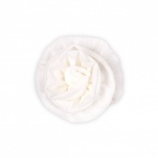 Flower hairclip off white veil