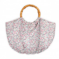 Bag light turquoise flower