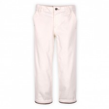 Pants off white cotton