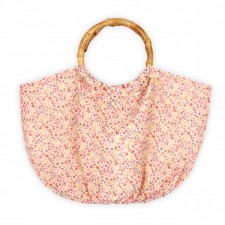 Bag pink and yellow flower