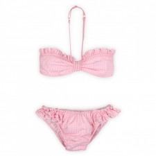 2 pcs swimwear pink checks