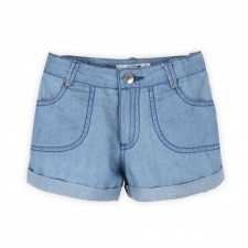 Short light denim cotton