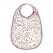Baby bib little purple flower 