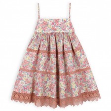 Dress big pink flower