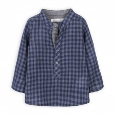 Shirt baby big blue checks
