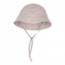 Hat beige checks